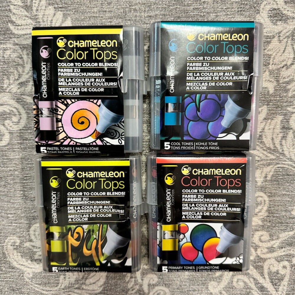 Chameleon Color Tops Blending Mixing Caps 20pc Lot Multicolor Solid Finish